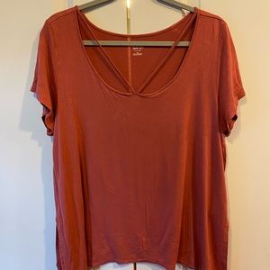 Top with cut out chest